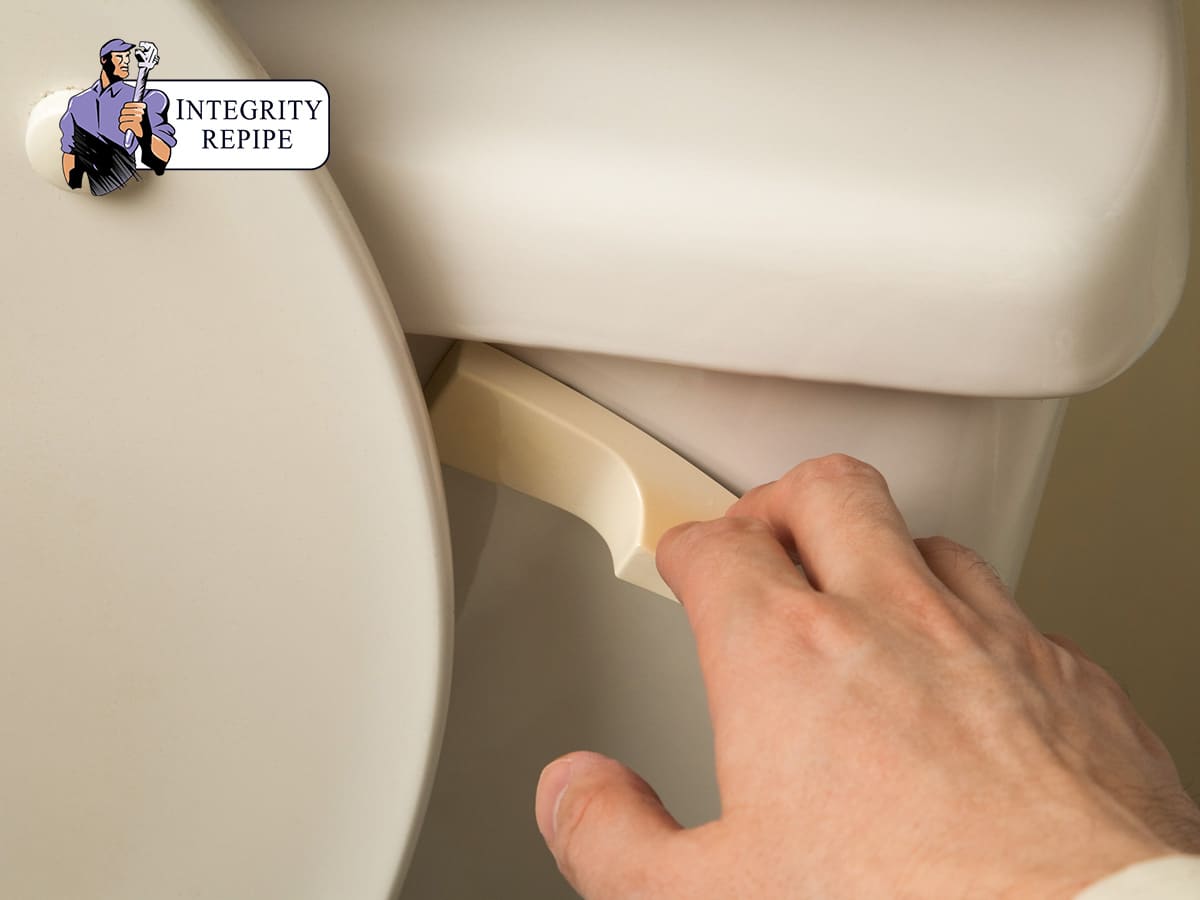 Professional Repiper Checking A Noisy Toilet In Mission Viejo, California